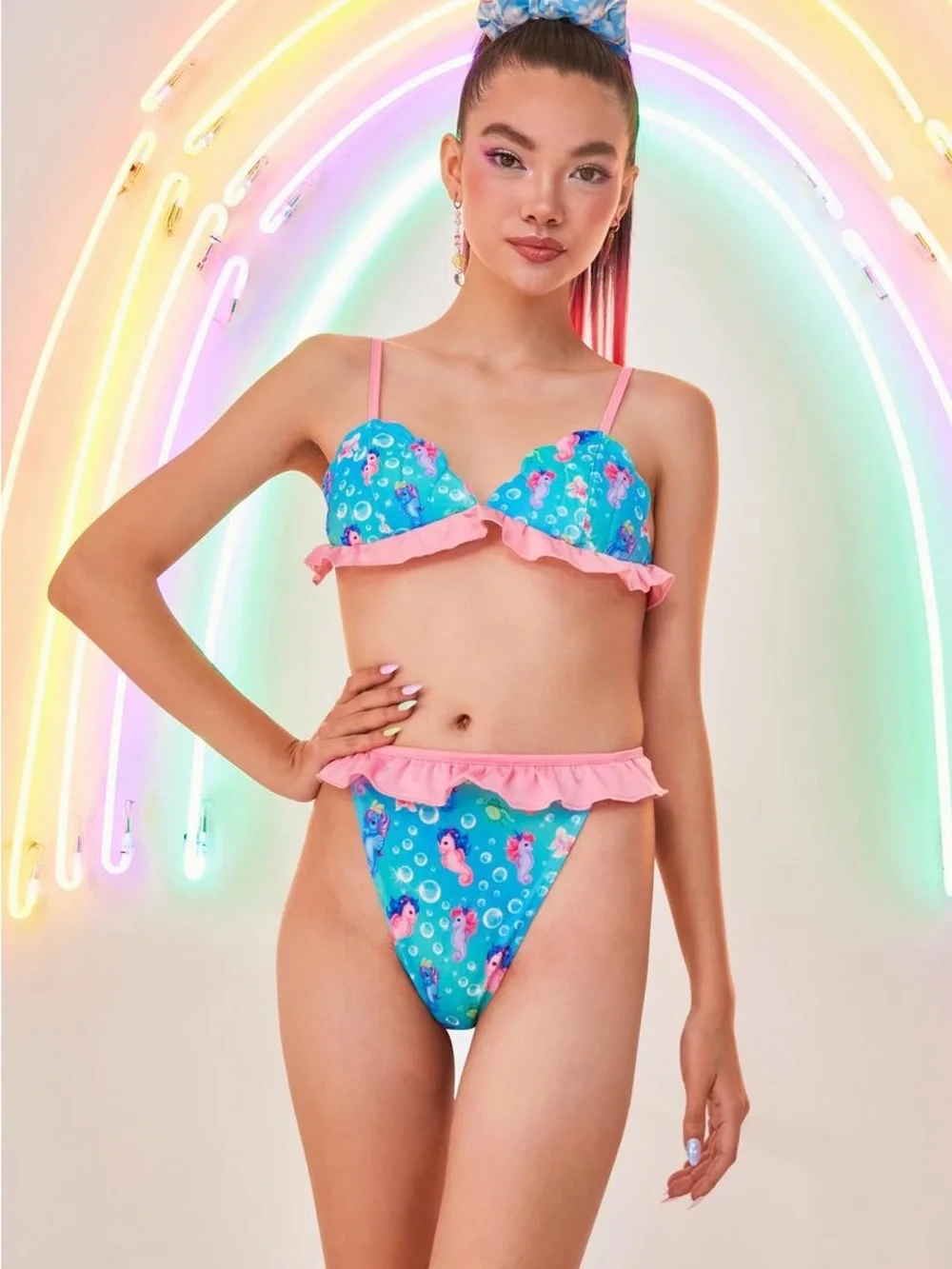 Dolls Kill x My Little Pony RARE aquatic soul mermaid sea ponies bikini- NWT